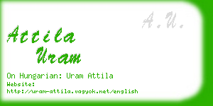 attila uram business card